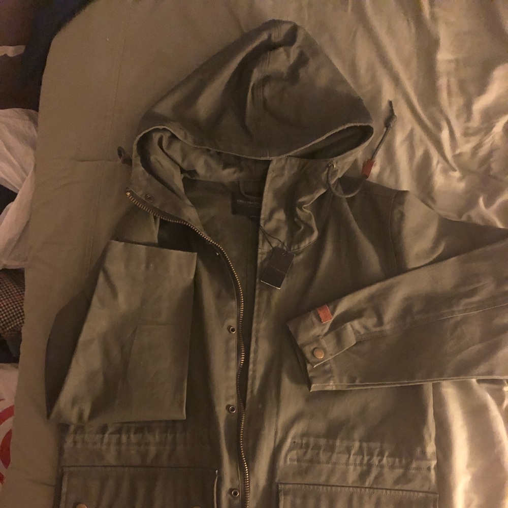 OBEY Trench Coat (Olive) Brand New / Never Worn